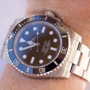 A man wearing Rolex Submariner