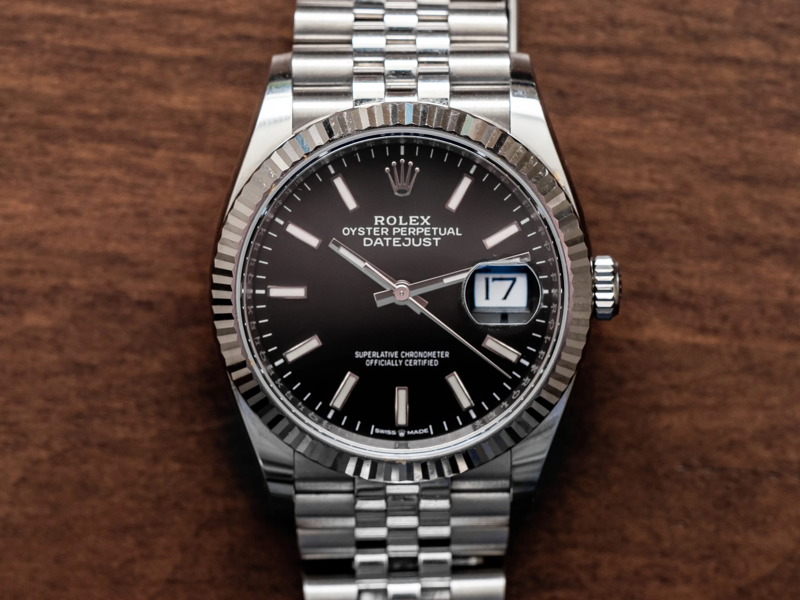 Rolex Datejust on a steel Oyster bracelet