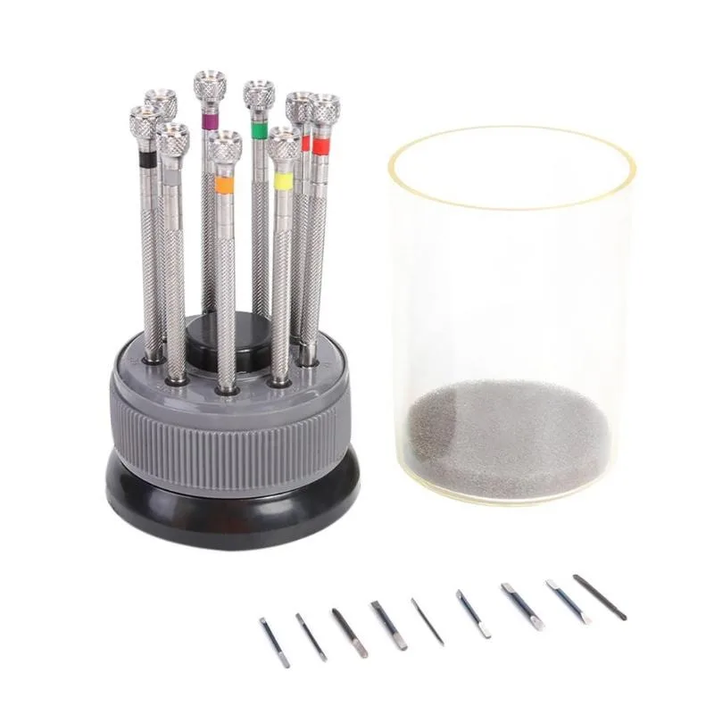 Stainless steel watchmaker screwdriver set with link removal pins